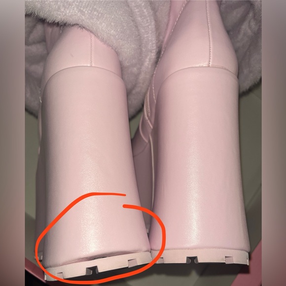 SUGAR THRILLZ Snuggle Wonderland Pink Platform Boots - Picture 13 of 14